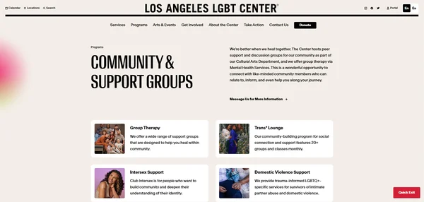 Los Angeles LGBT Center Community Groups