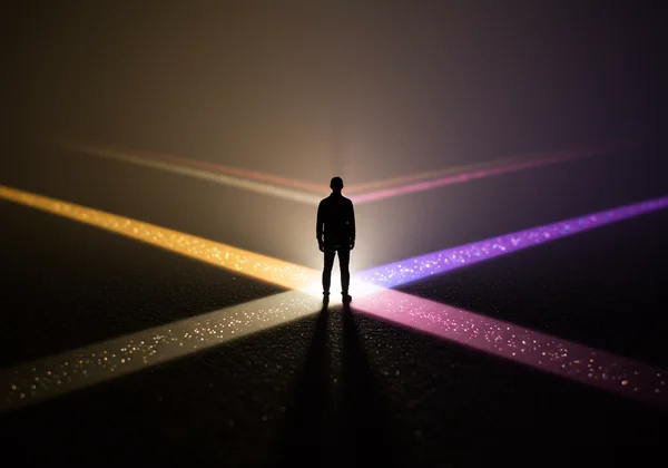 Person questioning identity, exploring different orientations