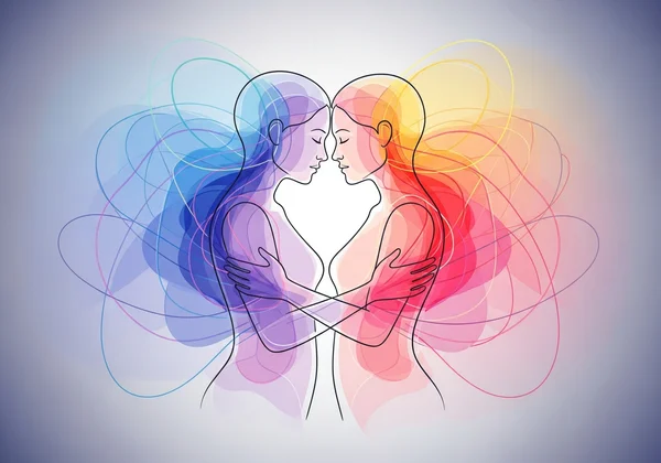 Abstract illustration of diverse forms of attraction