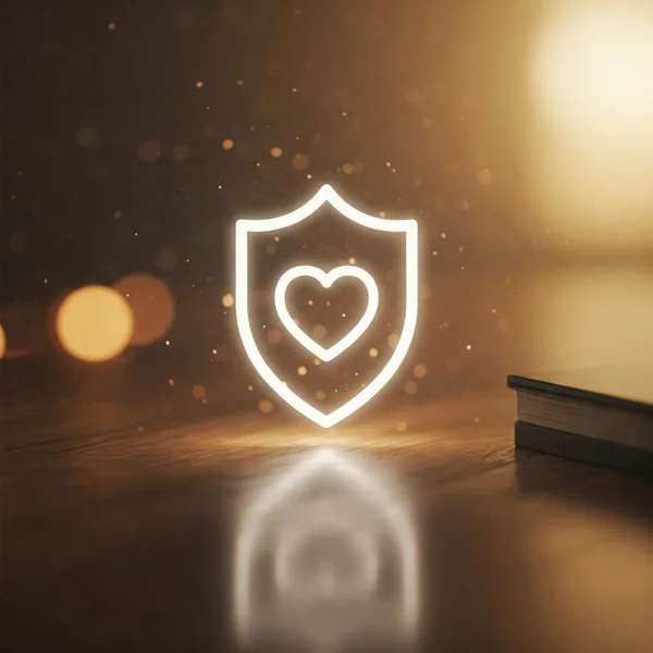 Shield icon symbolizing trust for gay test privacy