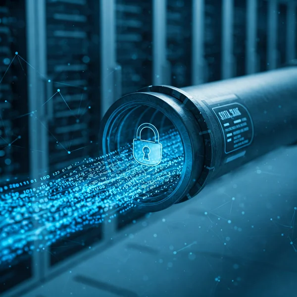 Encrypted data flow ensuring secure gay test environment