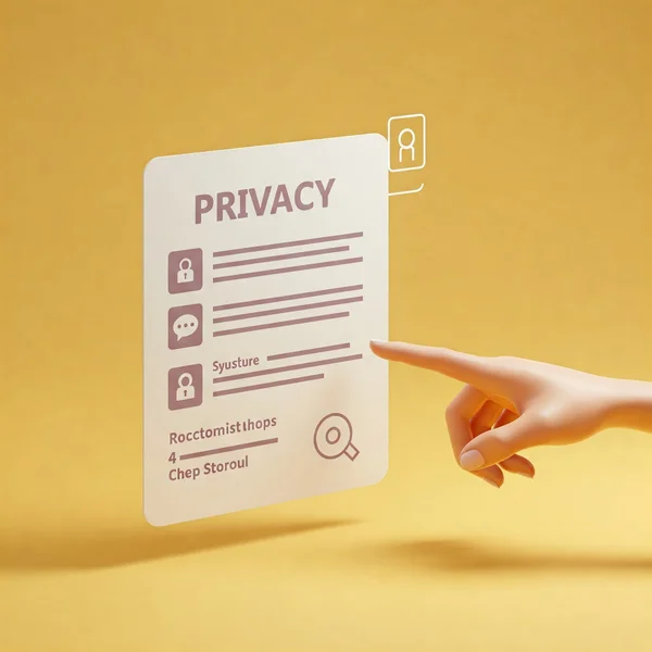 User managing privacy settings symbolizing gay test control