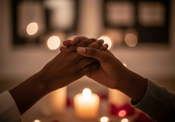 Two people of the same gender holding hands, connection