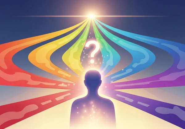 Person exploring diverse paths of sexual orientation discovery