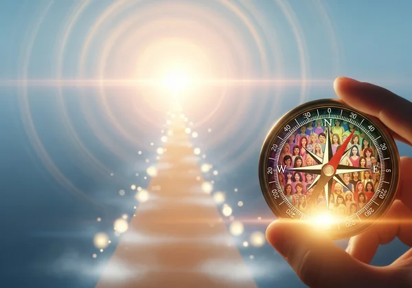 Warm lantern lighting the path